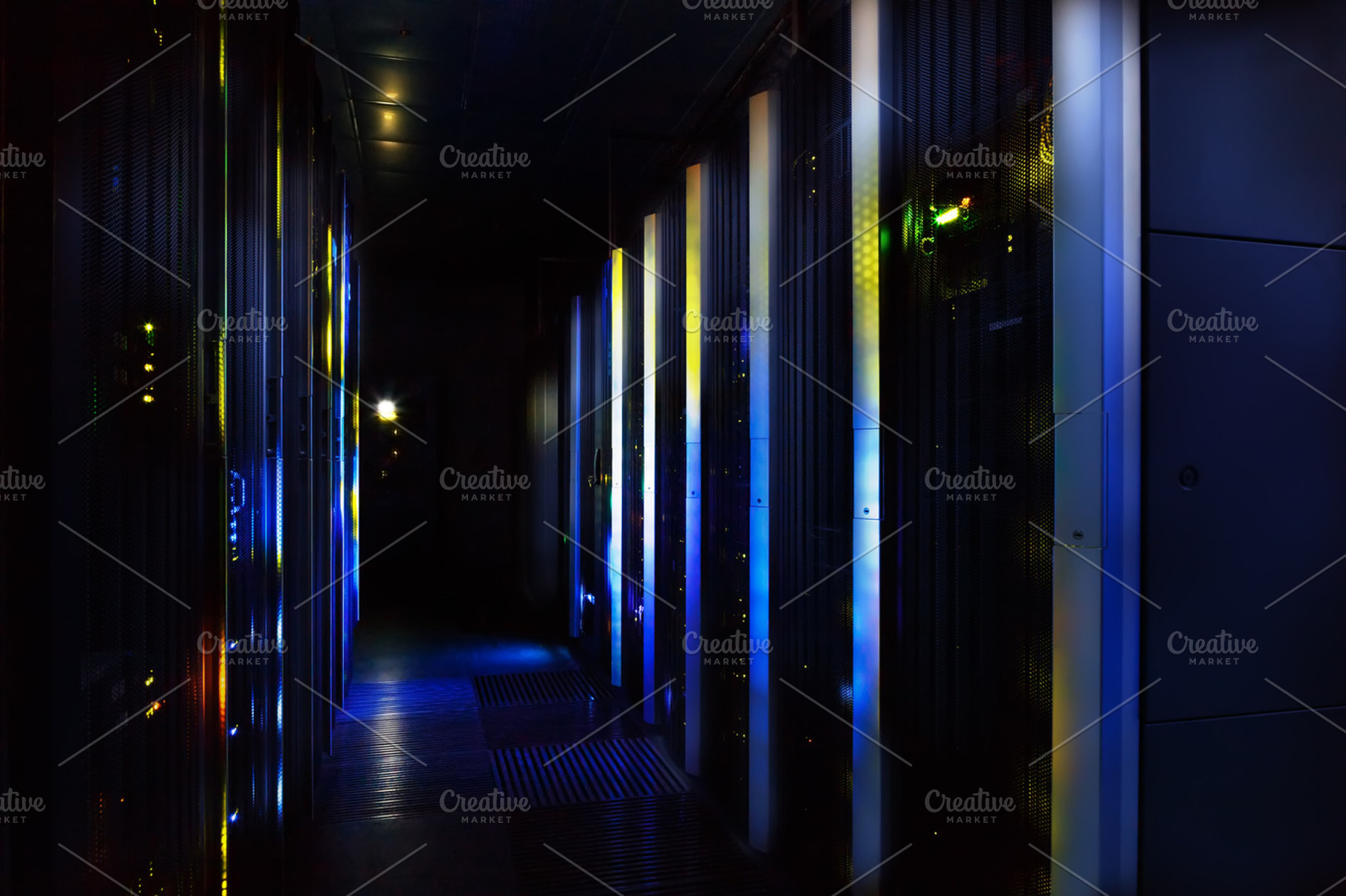 fantastic view of the mainframe in the data center rows, a Technology Photo by VLADIMIRCARIBB