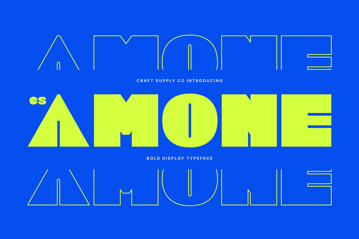 CS Amone – Bold Display Font, a Sans Serif Font by Craft Supply Co. (Photo 1 of 8)