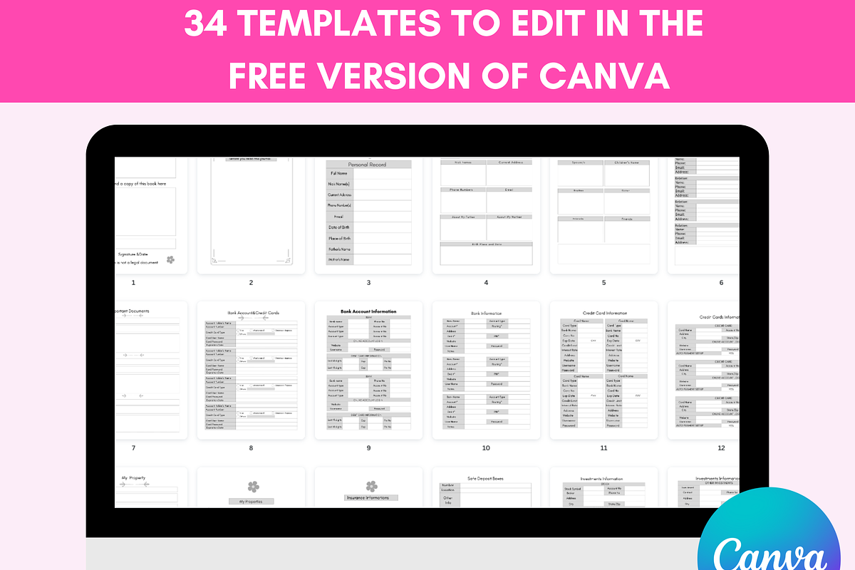 End Of Life Planner Canva Templates, a Brochure Template by LA Design (Photo 6 of 9)