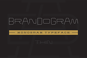 Brandogram Thin - Monogram Typeface, a Slab Serif Font by Bogdan Casota (Thumbnail 1 of 6)