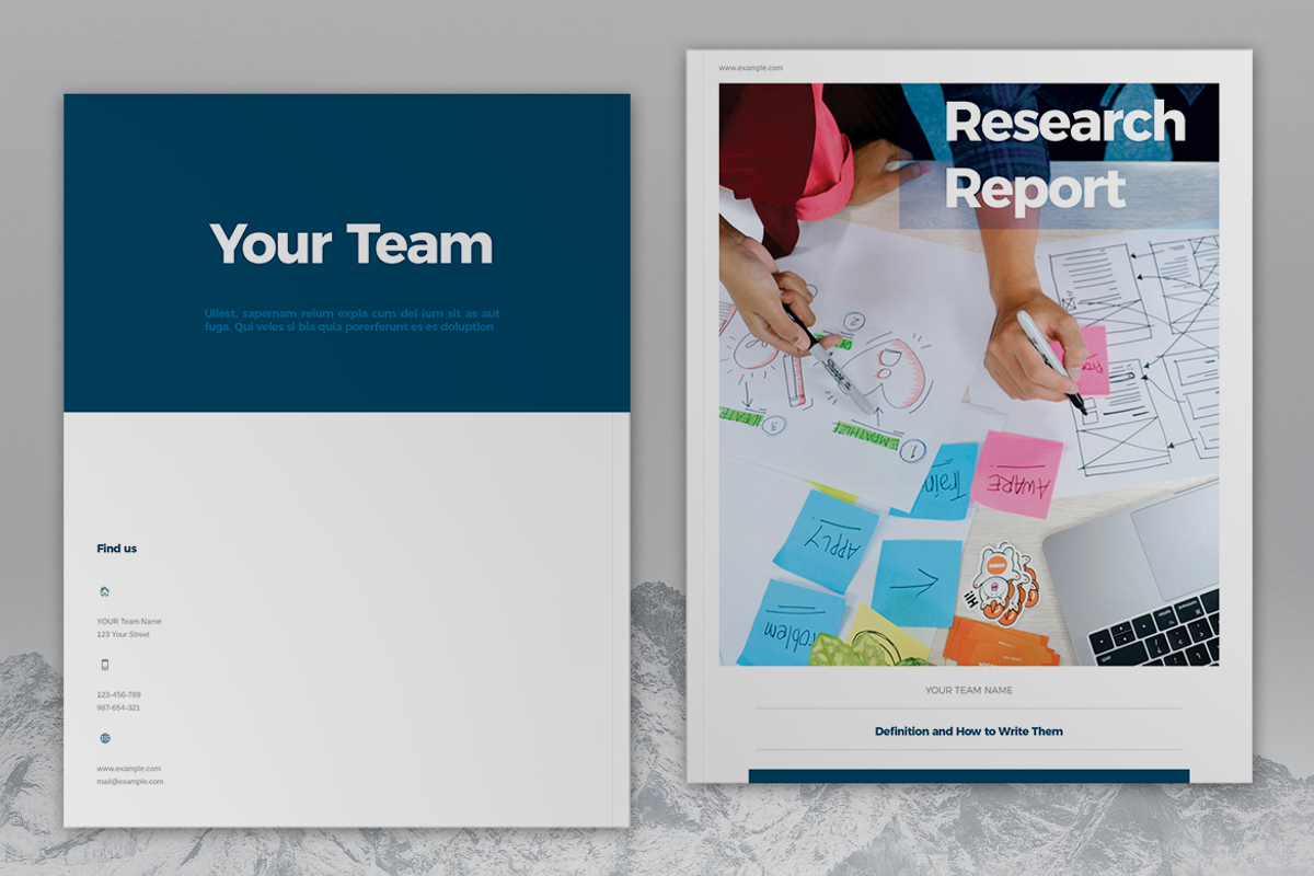 Research Report Brochure Template