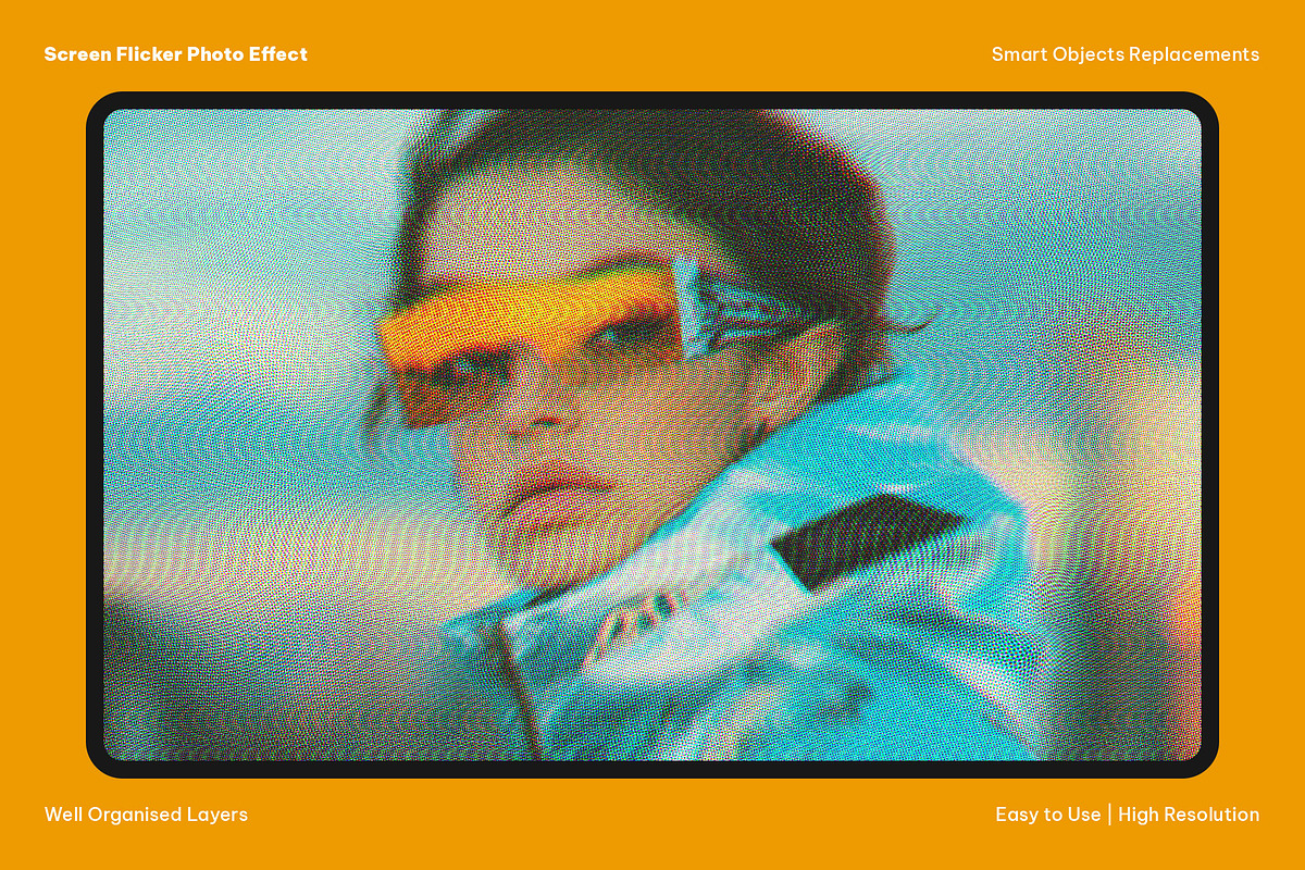 Screen Flicker Photo Effect, a Layer Style Add-On by dokudokunomi (Photo 1 of 5)