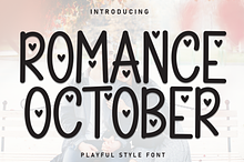 Romance October | Script Font