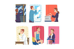 Man and Woman Office Employee Day, a Person Illustration by TopVectors