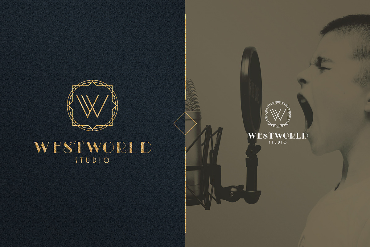Art Deco A-Z Logo Templates, a Branding & Logo Template by VP Fonts (Photo 24 of 29)