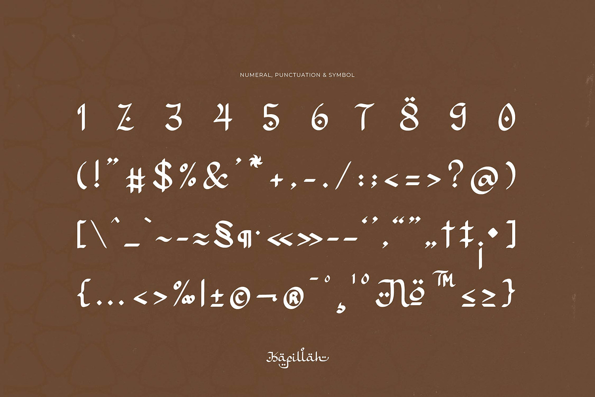 Kafillah | Arabic Style Typeface, a Script Font by Denustudios (Photo 12 of 15)