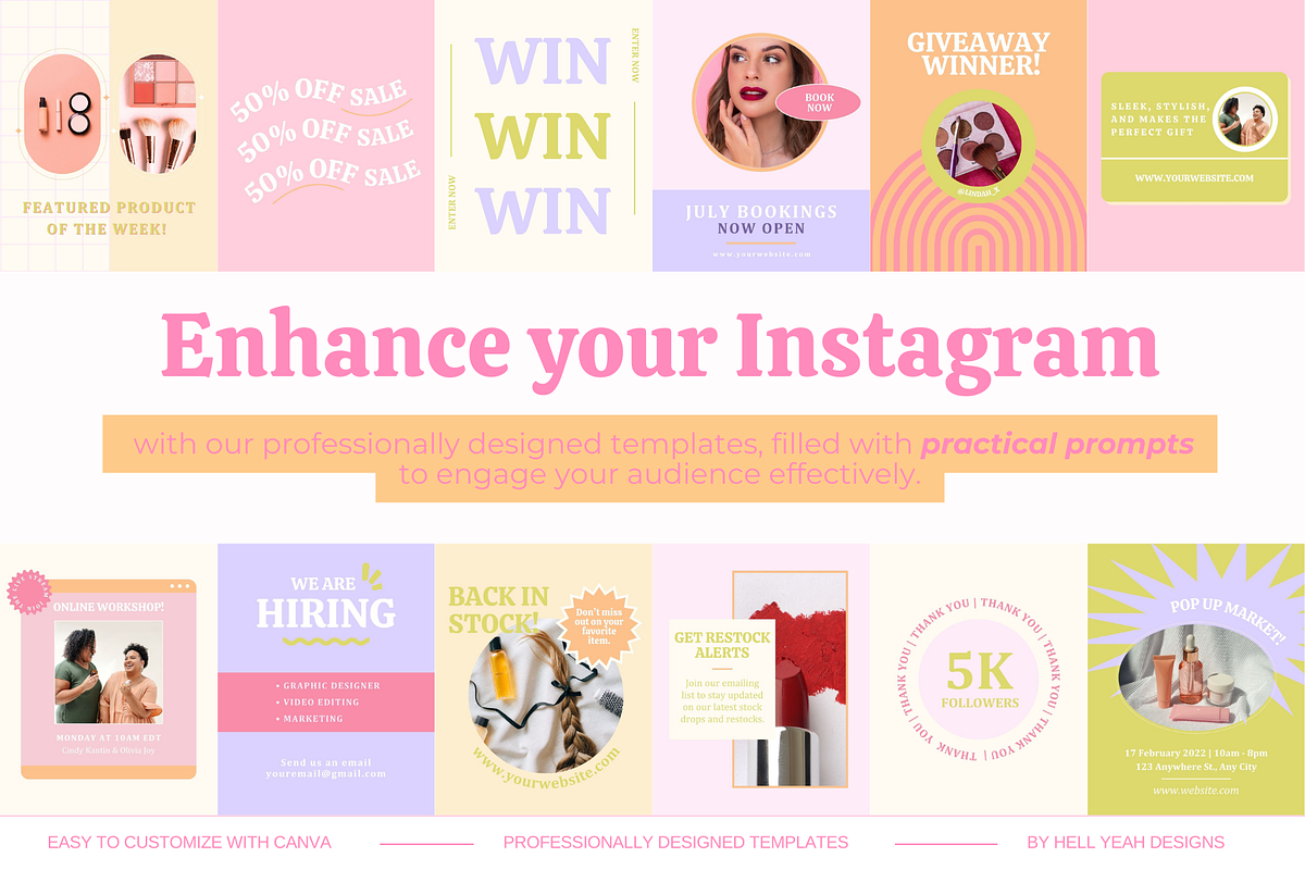 Bold eCommerce Boost Pack, a Social Media Template by Hell Yeah Designs (Photo 6 of 9)