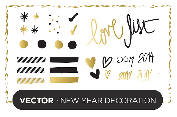 Vector: New Year Decoration preview 5