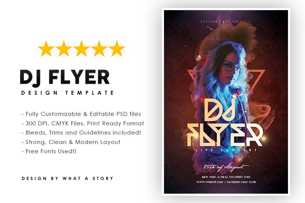 Dj flyer, a Flyer Template by What a Story (Photo 1 of 2)
