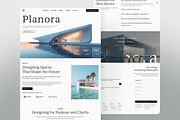 Planora - Architect Landing Page, an UI Kit Template by Portal Studios (Thumbnail 2 of 9)