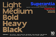 Superantia - Sans serif font family, a Sans Serif Font by Artistic & Unique (Thumbnail 3 of 15)