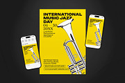 International Jazz Day Flyer Set, a Flyer Template by The Good Store (Thumbnail 1 of 2)
