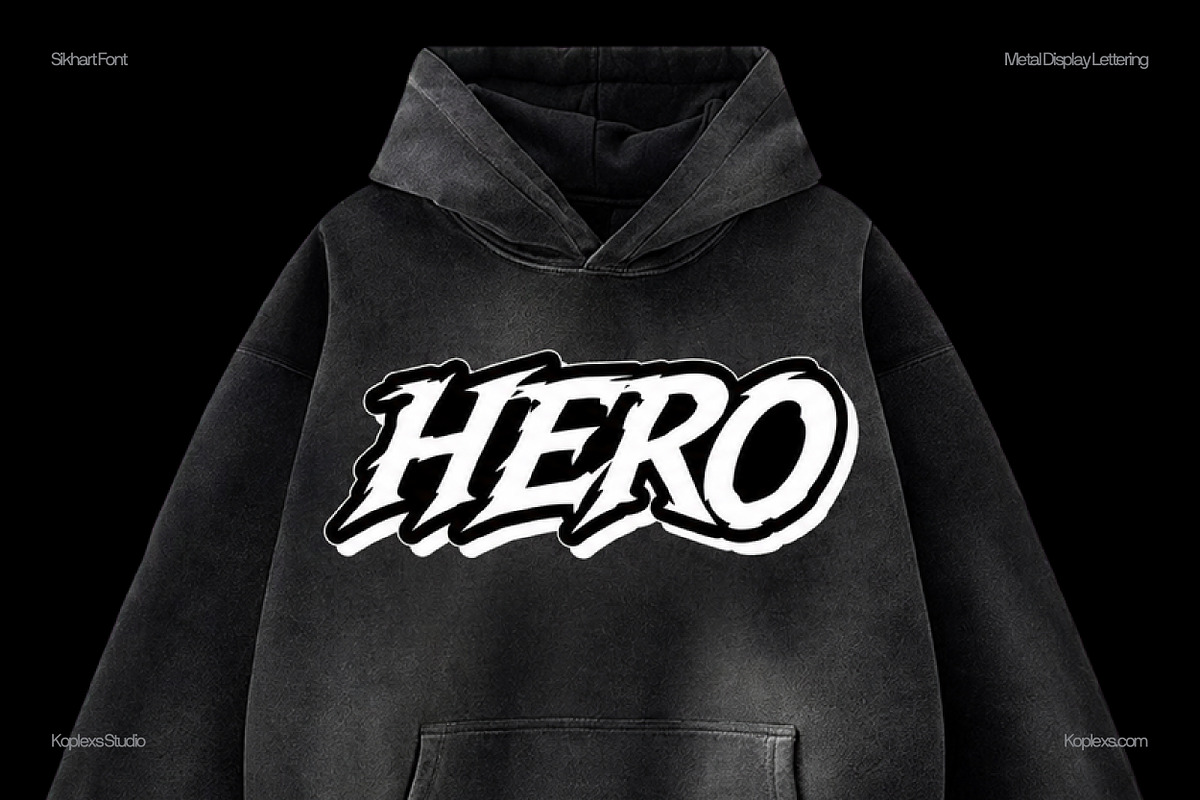 Sikhart | Heavy Metal Font, a Blackletter Font by Koplexs Studio (Photo 5 of 10)