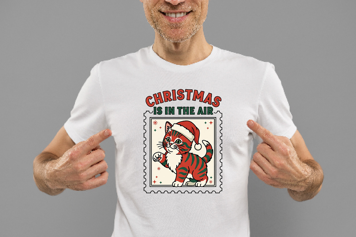 Christmas postage stamp Christmas, an Illustration by Daily.Designs (Photo 2 of 5)