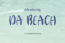 Da Beach Hand-lettered Sans Font