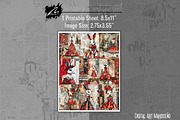 Shabby Xmas Mixed Media Scrappapers, a Decorative Illustration by Digital Art Mahdiseño (Thumbnail 10 of 10)