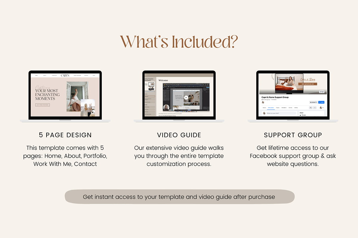 Showit Website Template - Caryn, a Websites & App Template by Capri & Rome (Photo 4 of 7)