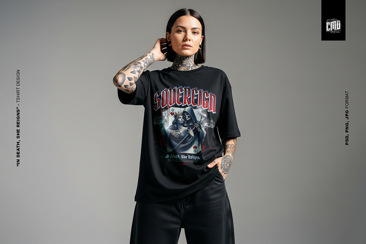 Sovereign - T-Shirt Design Gothic, an Object Graphic by Cmd Project (Photo 7 of 10)