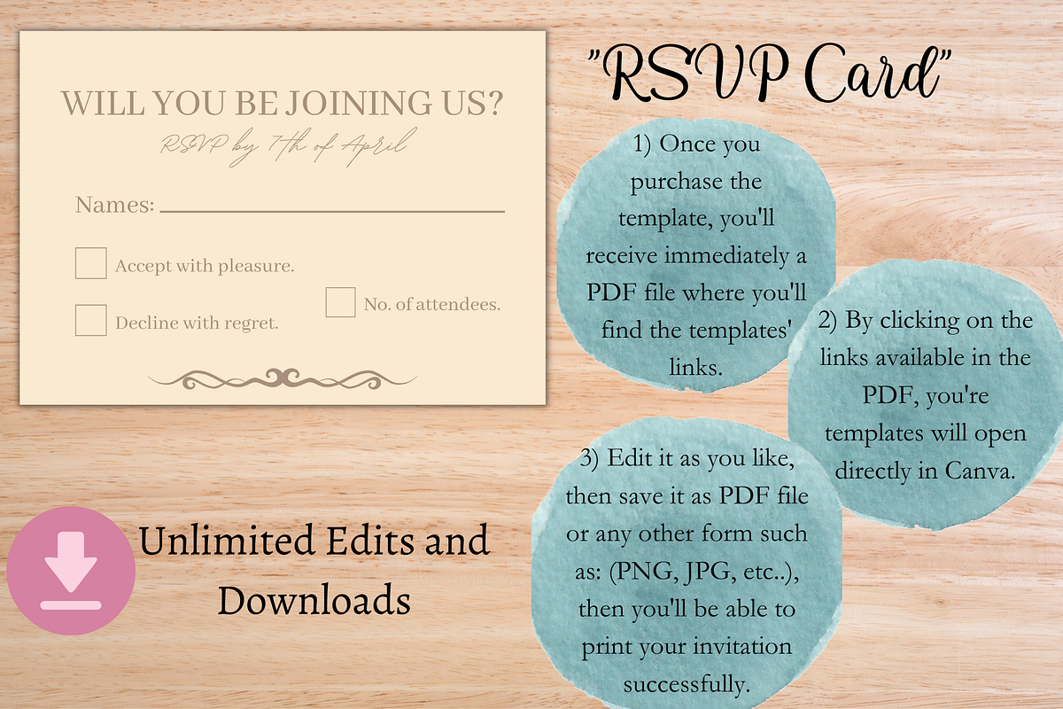 Minimalist Wedding Invitation, an Invitation Template by Talentex Invitations (Photo 4 of 4)