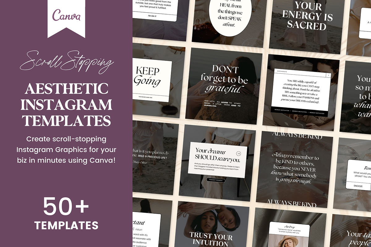 Aesthetic Instagram Quotes Canva, a Social Media Template by Fallon Gerst (Photo 3 of 11)