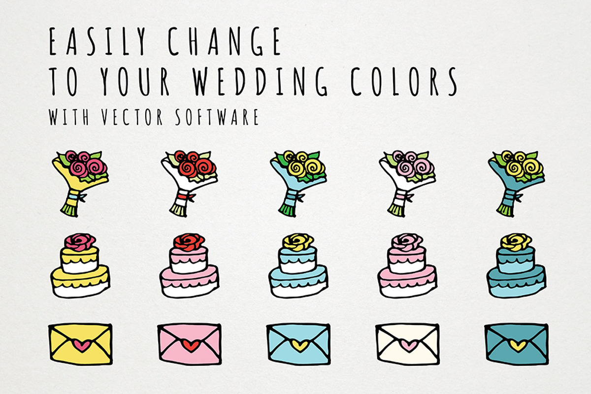 Hand Drawn Wedding Icons, an Icon by Lemonade Pixel (Photo 2 of 3)