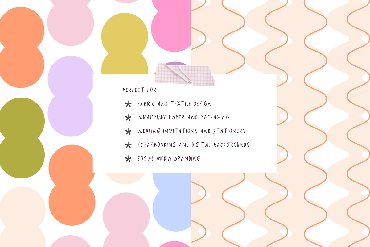 Wave & Blossom Seamless Patterns, a Pattern Graphic by PaperJamLab (Photo 13 of 21)
