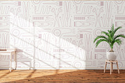 Cute Hair Stylist Line Pattern, a Decorative Illustration by Cris Palapa (Thumbnail 3 of 3)