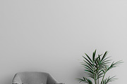 Wallpaper Mockup/ Chair Scene Psd, a Product Mockup by Nora Gad (Thumbnail 3 of 10)