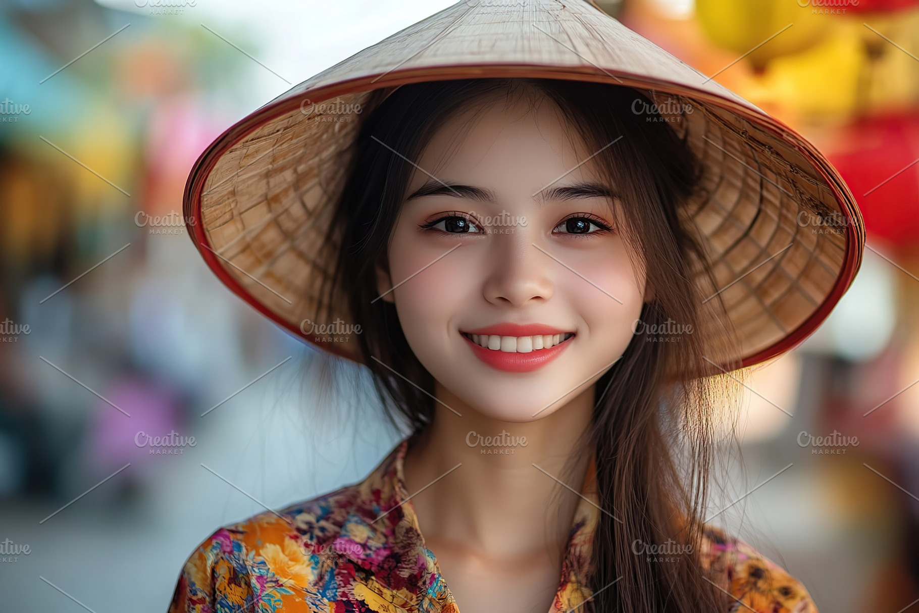 Portrait of vietnam woman in traditional costume, a Person Photo by AlyaAnd