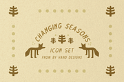 The Changing Seasons Icon Set, a Solid Icon by By Hand Designs (Thumbnail 1 of 9)