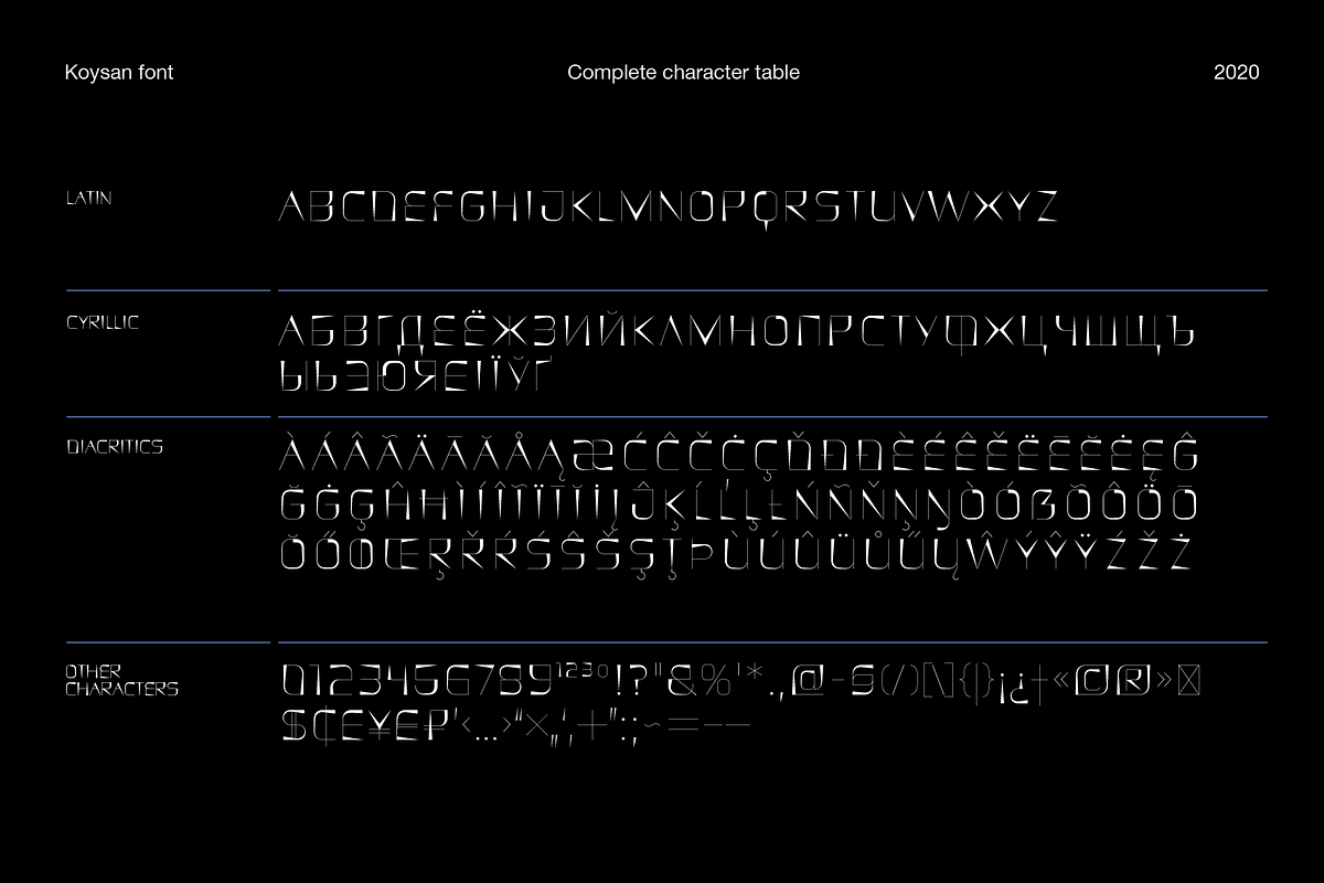 KOYSAN — Display font, a Sans Serif Font by Viktor Pesotsky | Fonts (Photo 8 of 16)