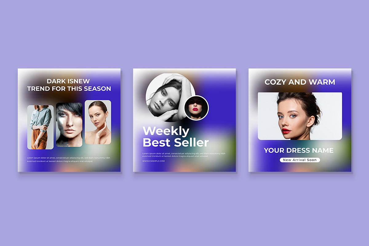 Minimal Social Media Post Template, an UI Kit Template by CreativeShaper (Photo 3 of 3)