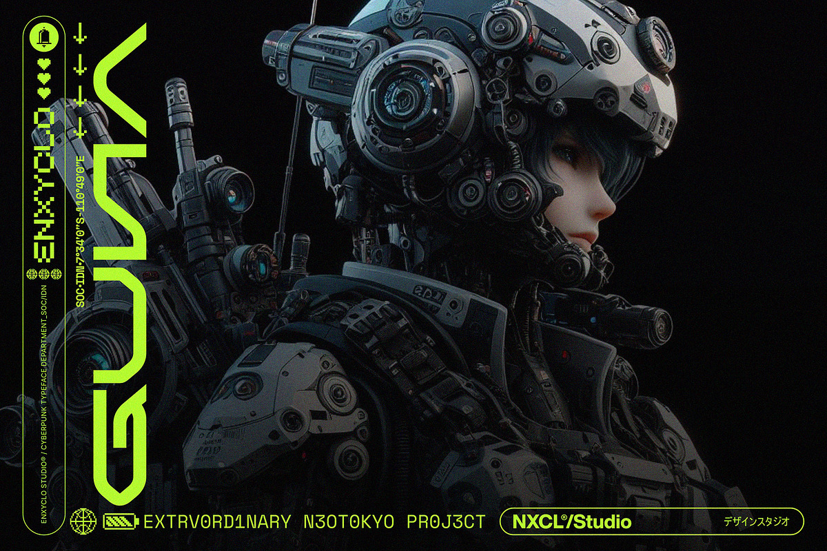 NCL Kamver - Modern Space Font, a Sans Serif Font by Enxyclo Studio (Photo 5 of 12)