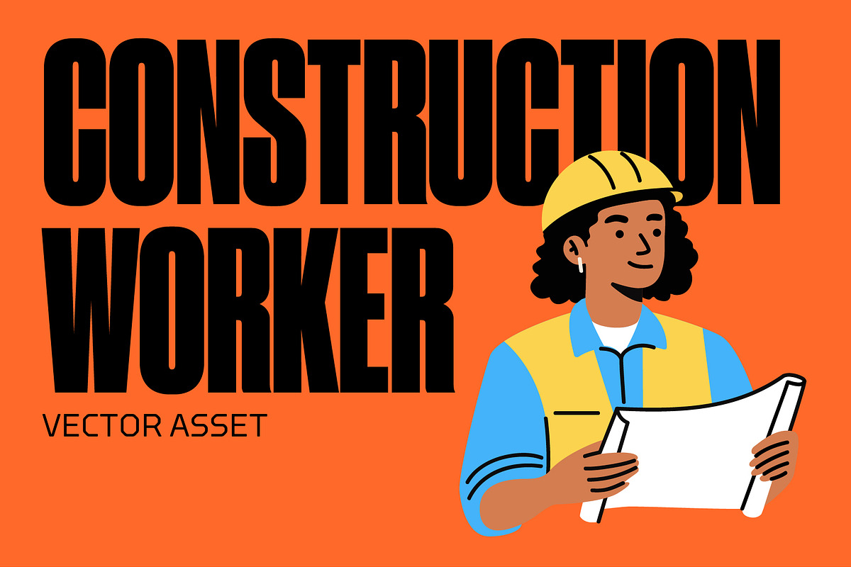 Construction Worker 02 – Vector, a Person Illustration by Studio22 (Photo 1 of 3)