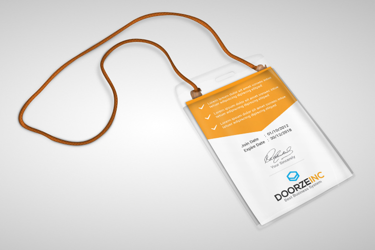 Office ID Card, a Card Template by Orcshape Studio (Photo 2 of 4)