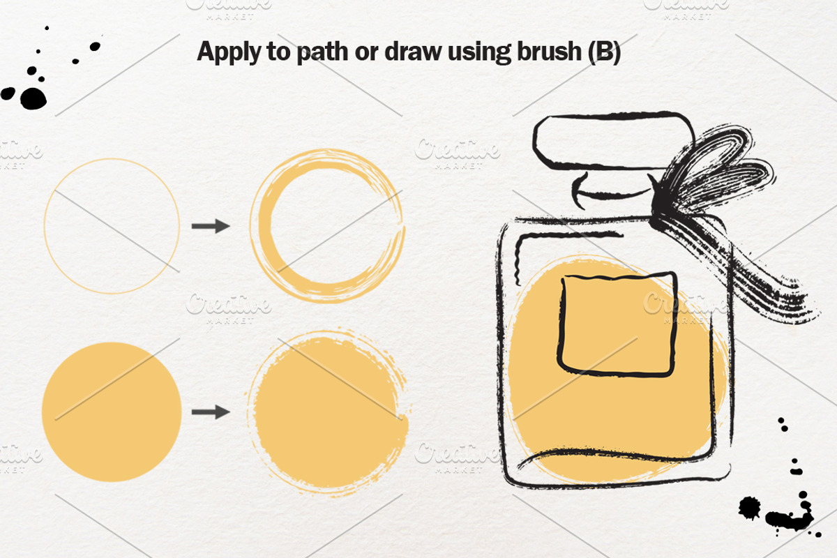 400 ink vector brushes, a Brush Add-On by Anna Violet (Photo 2 of 5)