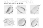 Cosmetic cream smear vector set, a Healthcare Illustration by Olha Kozachenko (Thumbnail 2 of 6)