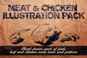 Meat & chicken | Illustration pack