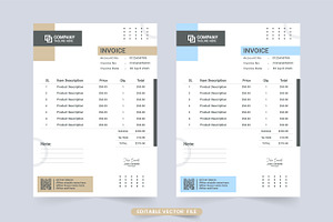 Invoice And Voucher Template Vector