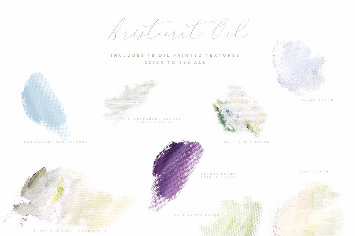 Aristocrat Hand Painted Oil Clip Art, a Texture Illustration by Create The Cut (Photo 9 of 14)