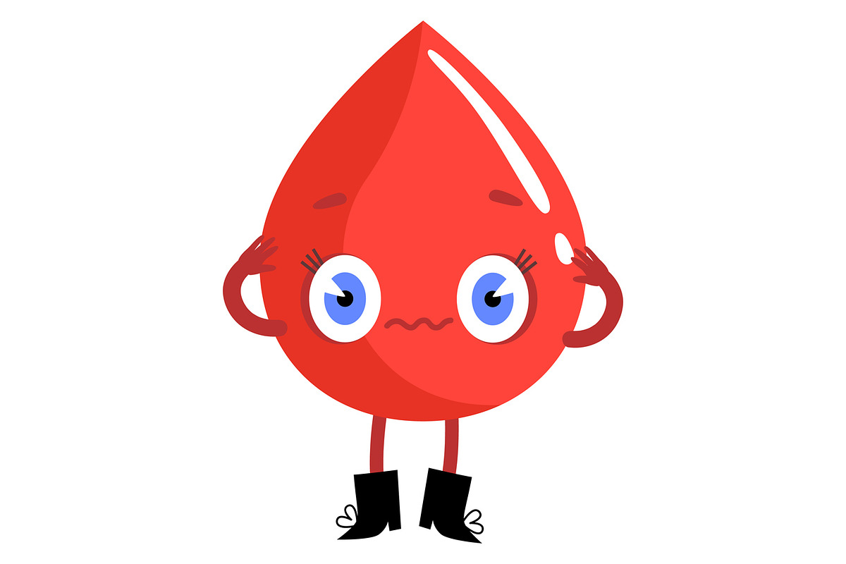 Blood Drop Characters Clipart Medic, a Healthcare Illustration by the_myro (Photo 3 of 14)