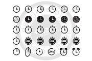 clocks icons, an Icon by mesblanc (Thumbnail 1 of 3)