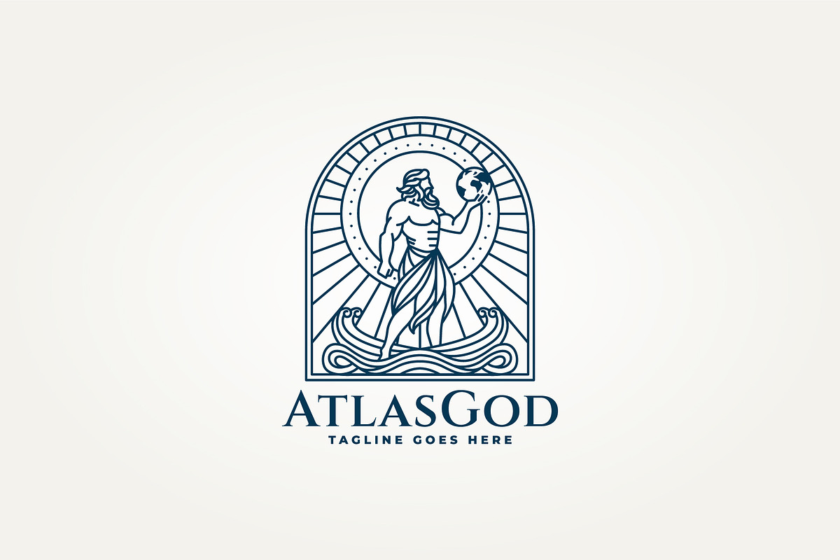 greek mythology atlas logo, a Branding & Logo Template by Blazybone (Photo 1 of 2)