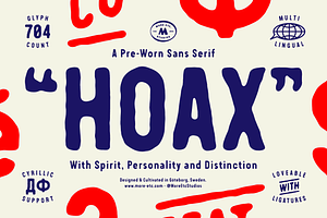 Hoax – A pre-worn typeface