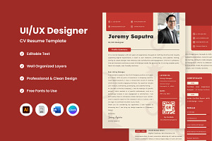 Creative CV Resume UI UX Designer V2