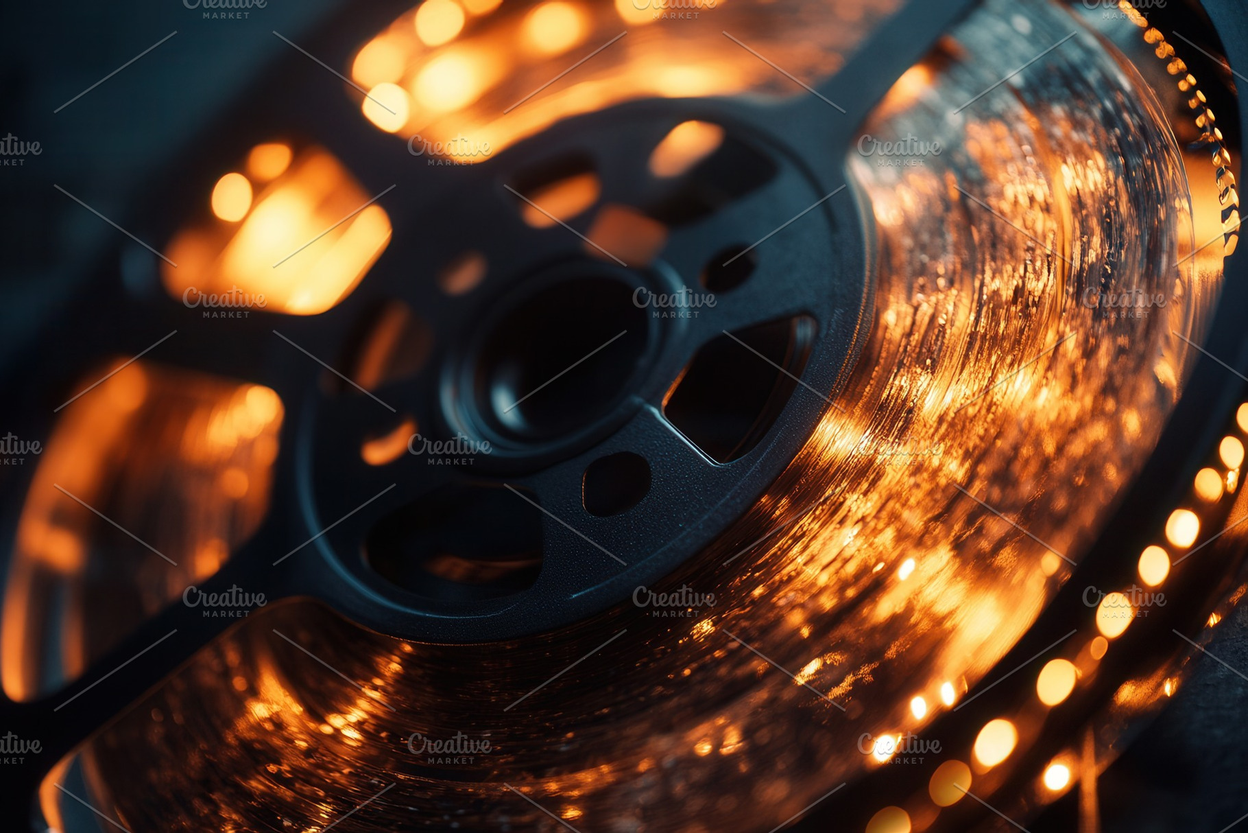 The old film reel brings to life, a Photo by Pavel_design