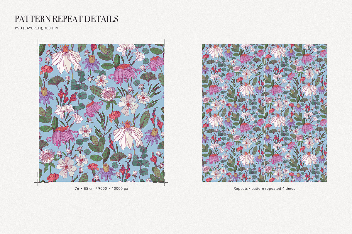 Elegant Floral Patterns: Botanical, a Pattern Graphic by likorbut (Photo 16 of 21)