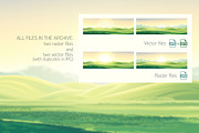 Summer landscape in panoramic format, a Seasonal Illustration by Countryside life (Thumbnail 8 of 9)