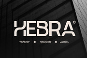 Hebra - Modern Sans Serif Font, a Sans Serif Font by Flawless And Co (Thumbnail 1 of 10)