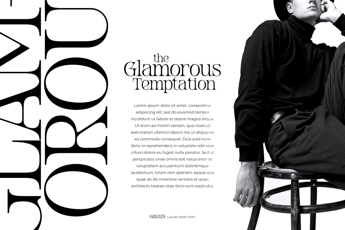 Greats - Luxury Serif Font, a Serif Font by ikiiko (Photo 4 of 7)